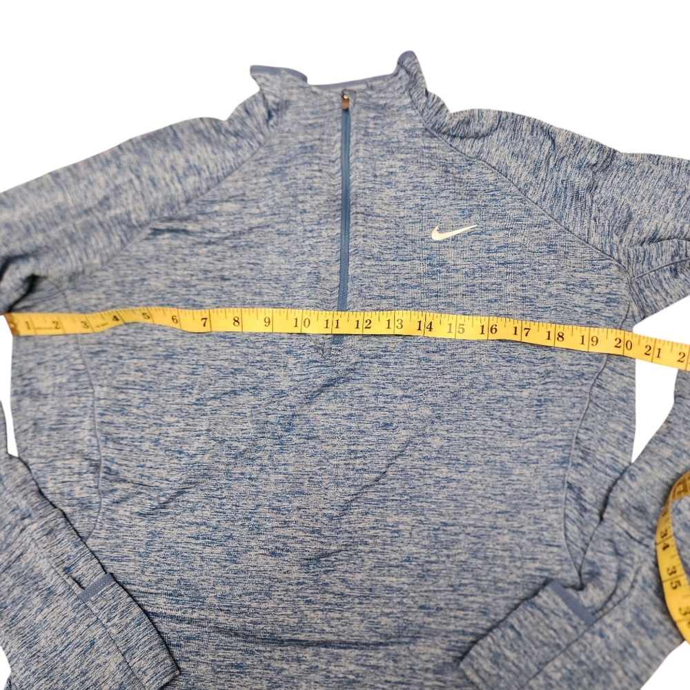 Nike Dri-Fit Women's Blue Quarter-Zip Top Size L - Picture 9 of 14